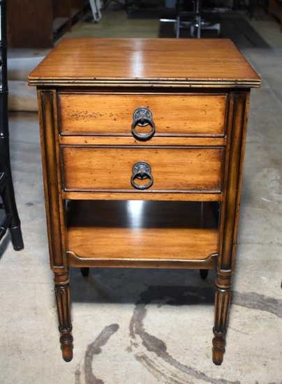 Splendid Theodore Alexander Two Drawer Side Table / Stand