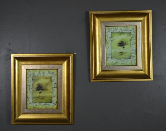 Pair of Brushstrokes Fine Art, Inc. Framed Tree Prints