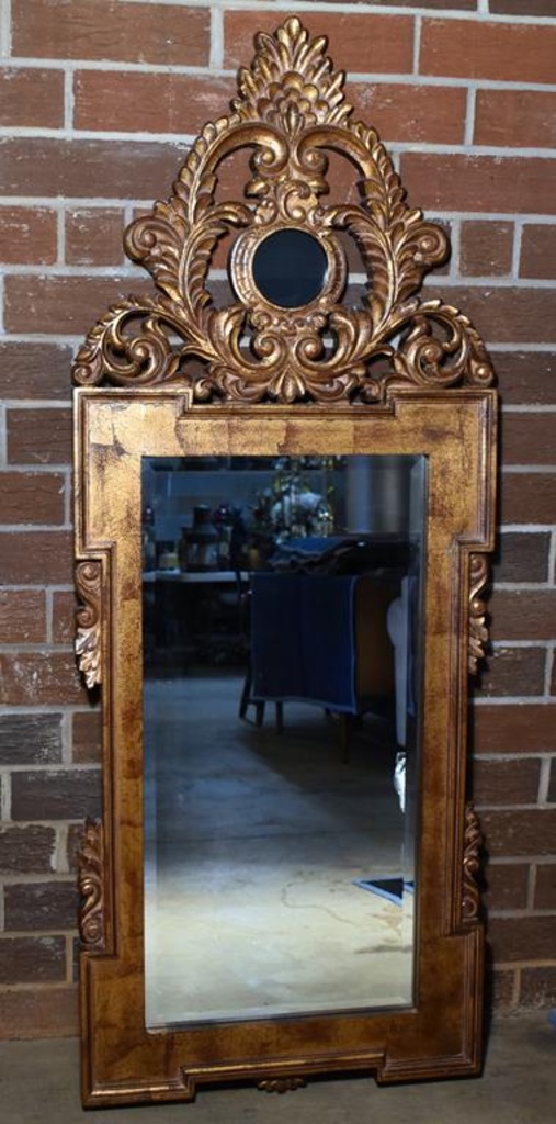 Raschella Collection Gilded Wall Mirror Beveled Glass Estate Personal Property Furniture Online Auctions Proxibid