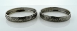 Pair of Vintage Safari Animal Design Bangle Bracelets