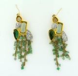 Pair of Fancy Costume Jewelry Earrings