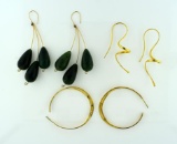 Three Pairs of Costume Jewelry Earrings