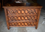 Exquisite Hooker Furniture “Seven Seas” Diamond Parquet Hall/Foyer Commode