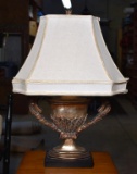 Elegant Gilded Trophy Form Table Lamp