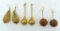 Three Pairs of Fancy Gold Tone or Copper Tone Earrings
