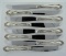 Set of 8 Wallace “Hampton” Sterling Silver Handled Knives with Modern Blades, 9.125” L