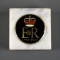 Queen Elizabeth II 1952-1977 Silver Jubilee Carrera Marble Paperweight