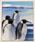 Susan Jarecky (American, Contemporary) Four Penguins, Watercolor, Signed Lower Right