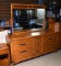Vintage Drexel “Compass” Mid-Century Modern Dresser with Nine Drawers, Mirror, Lots 31-34 match