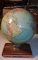 Vintage 1951 Replete World Globe with Atlas Book Stored in Base