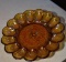 Vintage Marigold Carnival Glass Egg Plate