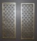 Pair of Contemporary Decorative Metal Wall Grills