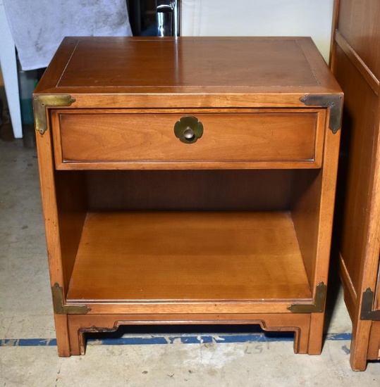 Vintage Drexel “Compass” Mid-Century Modern Nightstand with One Drawer & Shelf, Lots 31-34 match