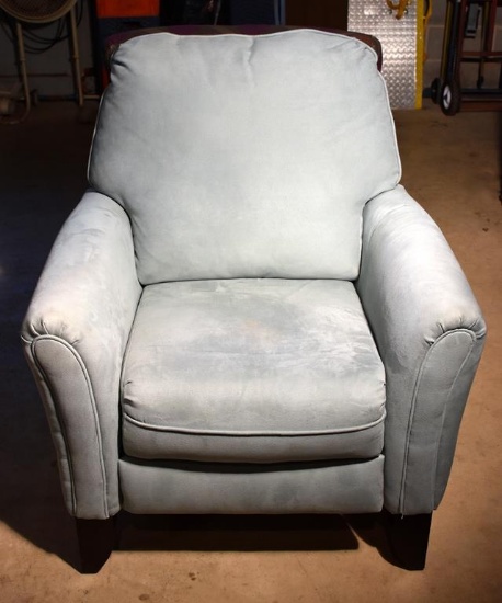Fine Contemporary Grey Plush Recliner Armchair by Southern Motion Inc.