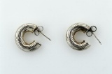 Pair of Vintage Sterling Silver Earrings