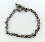 Vintage Sterling Silver 8” Link Bracelet