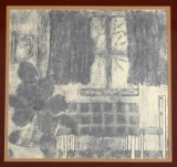 Unsigned Collograph Print, Framed