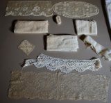 Lot of Fine Antique Lace Trim Pieces