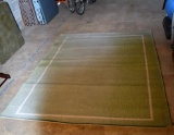 Green & Beige 100% Polypropylene Patio 5 x7 Rug