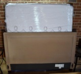 Nearly New Ashley King Headboard w/ Serta Posturepedic Troutdale II King Mattress / Springs, Frame