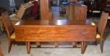 Vintage Mid-Century Modern Drop Leaf Dining Table