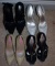 Lot of 4 Pairs Ladies Designer Dress Shoes, Sizes 8-8 ½