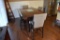 Set of 4 Contemporary Counter Height Dining Chairs, Neutral Upholstery