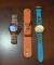 Lot of 2 Ladies Watches and Leather Bow Wrist Band: Michael Kors and Others
