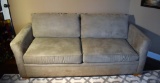 Light Sage Faux Suede Overnight Sofa Brand Queen Sofa Bed