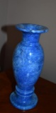 Beautiful Small Blue Marble Vase