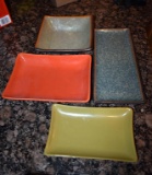 Lot of 4 Small Decorative CeramicTrays