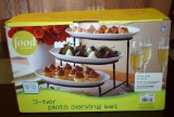 Food Network 3-Tier Plate Serving Set, NIB