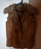 Revue Suede & Faux Fur Ladies Vest, Size S