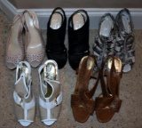 Lot of 5 Pairs Ladies Designer Heels, Sizes 8-8 ½