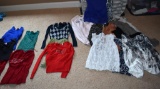 Large Lot of Ladies Tops, Tees, & Sweaters (Size M): All Seasons