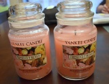 Lot of 2 Fresh Cut Roses 22 oz. Scented Yankee Candles
