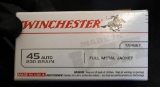 Partial Box Winchester .45 Auto Target Ammo 230 Grain