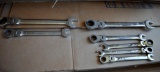 Lot of Pittsburgh Flex Gear Wrenches