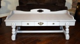 Light Gray Chalk Paint Coffee Table