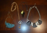 Lot of 4 Costume Jewelry Necklaces: Express, Juicy Couture, and Others