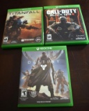 3 XBOX ONE Video Games: Destiny, Call of Duty Black Ops, & Titanfall