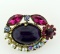 Lovely Costume Jewelry 2-Inch Pin