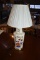 Tall Oriental Motif Porcelain Table Lamp
