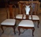 Set (4) Beautiful Thomasville Mahogany Queen Anne Dining Chairs, (4 Side Chairs), Lots 3-6 Match
