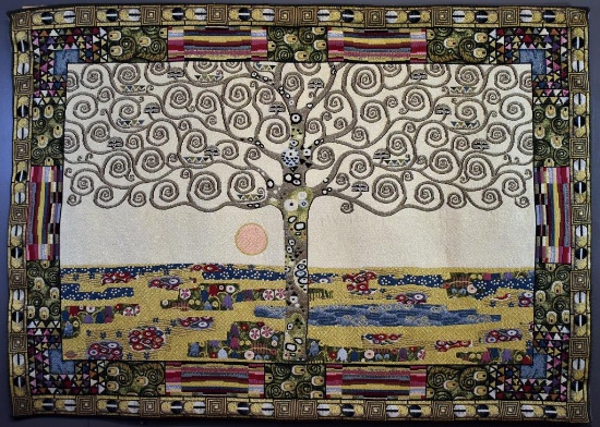 After Gustav Klimt, “Tree of Live,” Metrax-Craye Group Flemish Tapestry, Flanders