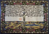 After Gustav Klimt, “Tree of Live,” Metrax-Craye Group Flemish Tapestry, Flanders