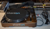Stanton T-55 USB Turntable, Model T55USB-NA w/ Dust Cover, Records to USB Port Device