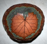 Hand Thrown Pottery Dish, Signed Smile