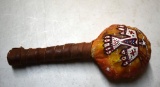 Native American Rattle, Artist Signed Red Hamil?