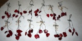 1 Dozen Hanging Rustic Heart & Wire Decor